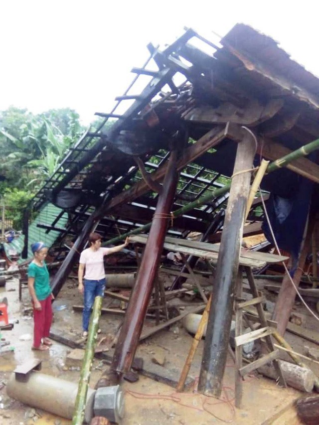 Mưa nhiều đã có thiệt hại về tài sản nhà cửa trước cơn bão số 3 tại Nghệ An