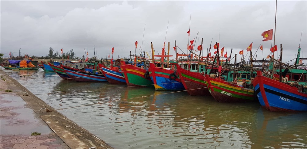 Tại cảng Cửa Sót(Lộc Hà, Hà Tĩnh)