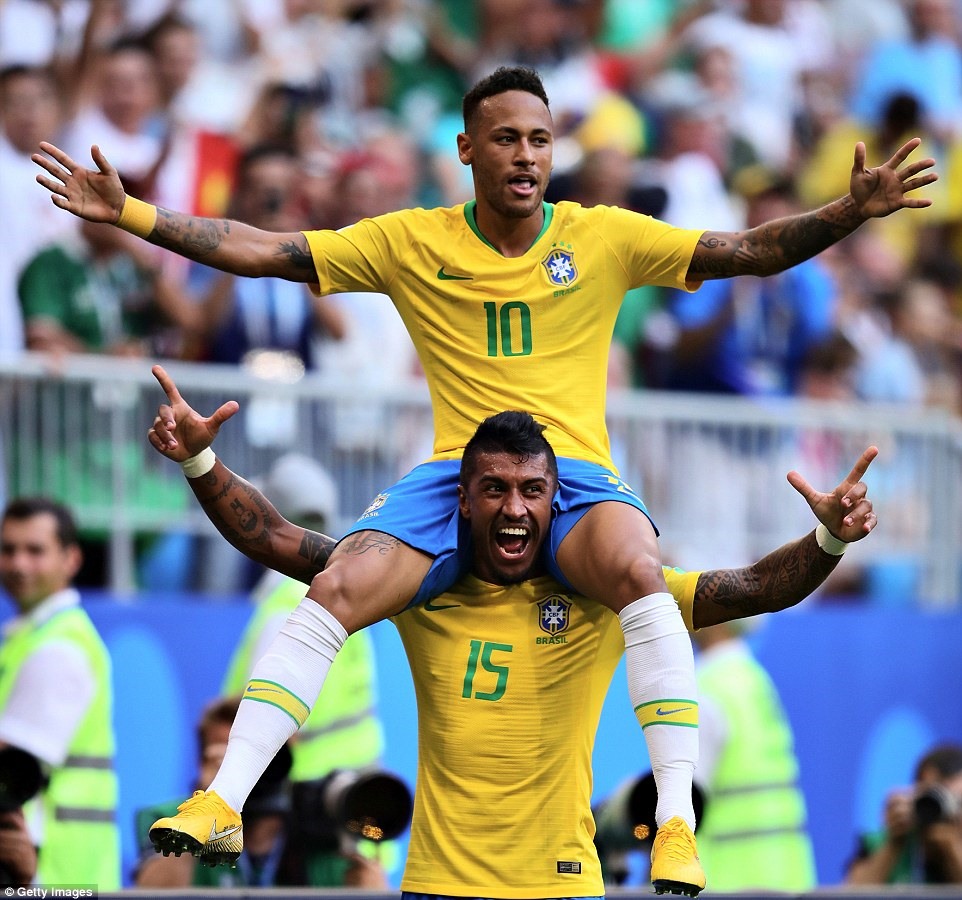 Nguồn cảm hứng” mang tên Neymar đang giúp Brazil tiến sau hơn tại World Cup 2018. Ảnh: FIFA