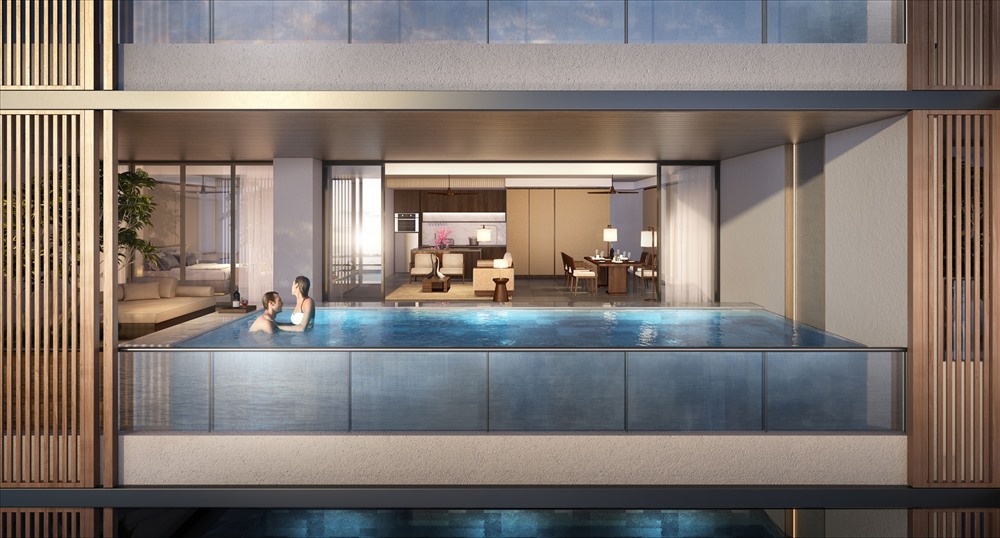 Mỗi căn Sky Villas tại Regent Residences Phu Quoc đều sở hữu tầm nhìn rộng mở với hồ bơi vô cực riêng