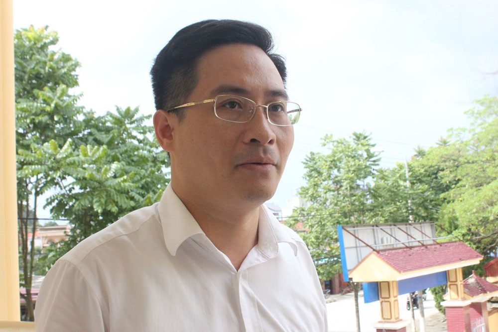 Ông Bùi Văn Ngọc trao đổi với báo chí chiều 21.7.