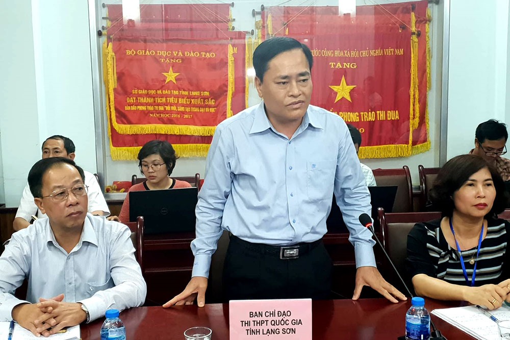 Ông Hồ Tiến Thiệu – Phó Chủ tịch UBND tỉnh Lạng Sơn, Trưởng ban chỉ đạo thi THPT Quốc gia.