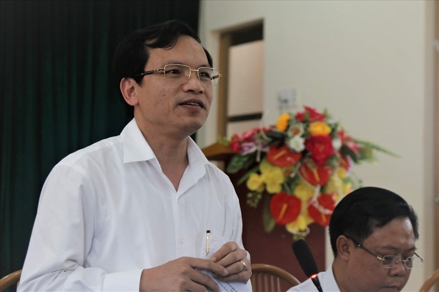 Ông Mai Văn Trinh - Cục trưởng Cục Quản lý chất lượng nêu quan điểm về việc xử lý con cháu lãnh đạo được nâng điểm thi. Ảnh: Văn Phú