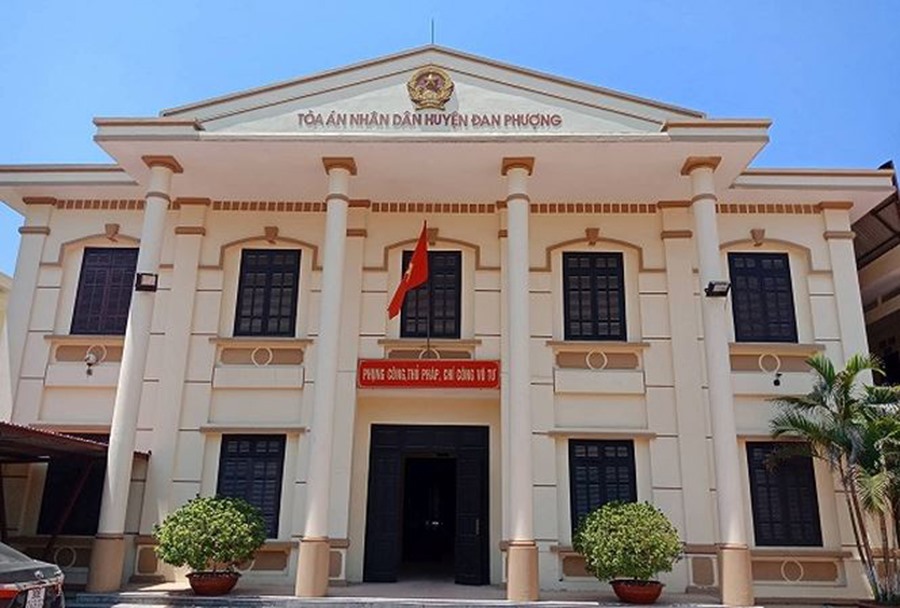 Trụ sở TAND huyện Đan Phượng. Ảnh: Nguyễn Hoàn.