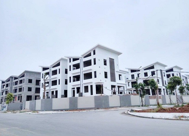 26 biệt thự xây dựng không phép tại dự án khu đô thị Khai Sơn. Ảnh: Dân Việt
