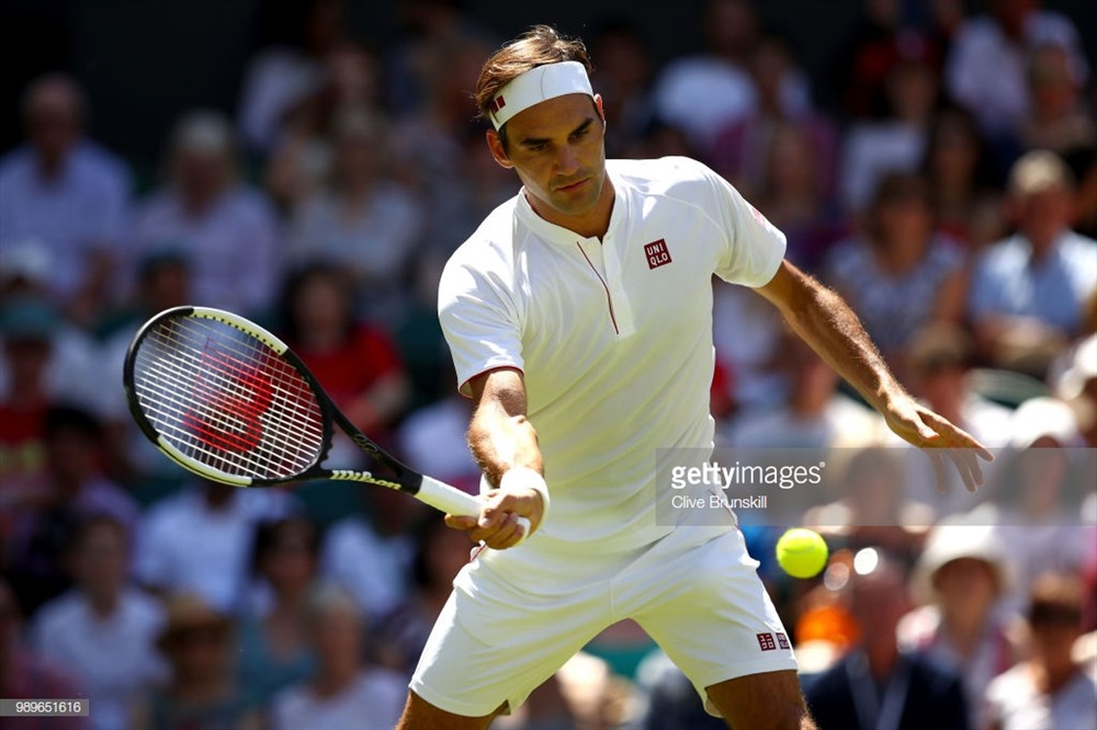 Federer tiếp tục hướng đến danh hiệu Wimbledon lần thứ 9. Ảnh: Getty.