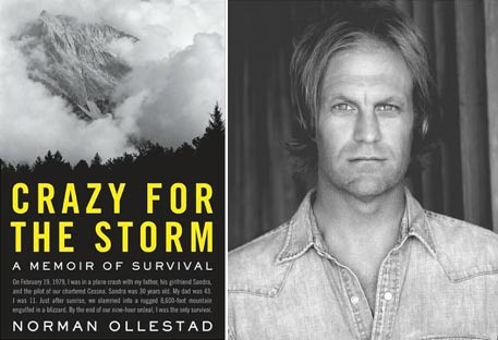 Norman Ollestad cùng cuốn sách viết về hành trình sống còn của mình sau tai nạn máy bay