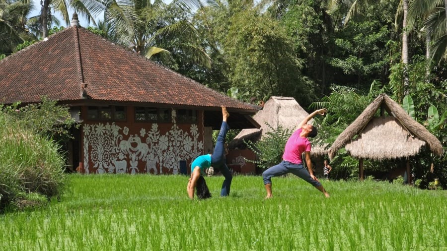 Địa điểm tập yoga The Yoga Barn ở thị trấn Ubud trên đảo Bali của Indonesia. (Ảnh: Courtesy The Yoga Barn)