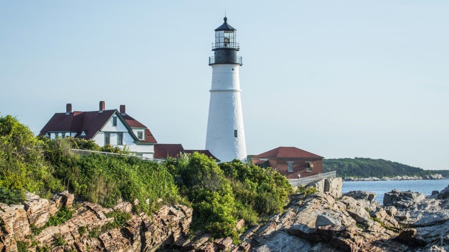 Ngọn hải đăng Cape Elizabeth Lights ở Maine. (Ảnh: Shutterstock)