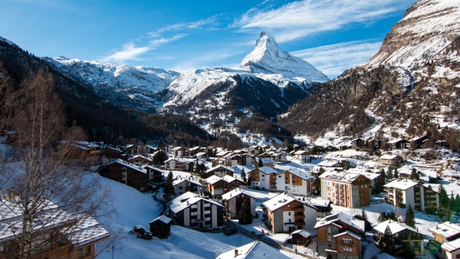 Thị trấn Zermatt, Thụy Sĩ. (Ảnh: Shutterstock)