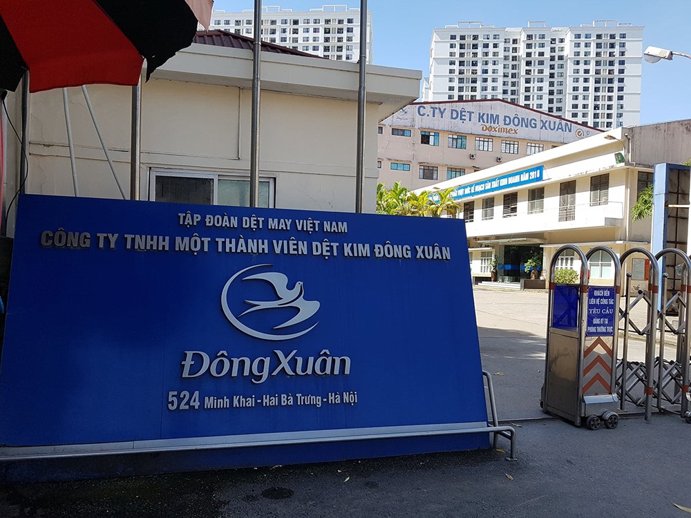 Công ty TNHH Dệt Kim Đông Xuân có địa chỉ 524 Minh Khai (Hà Nội).