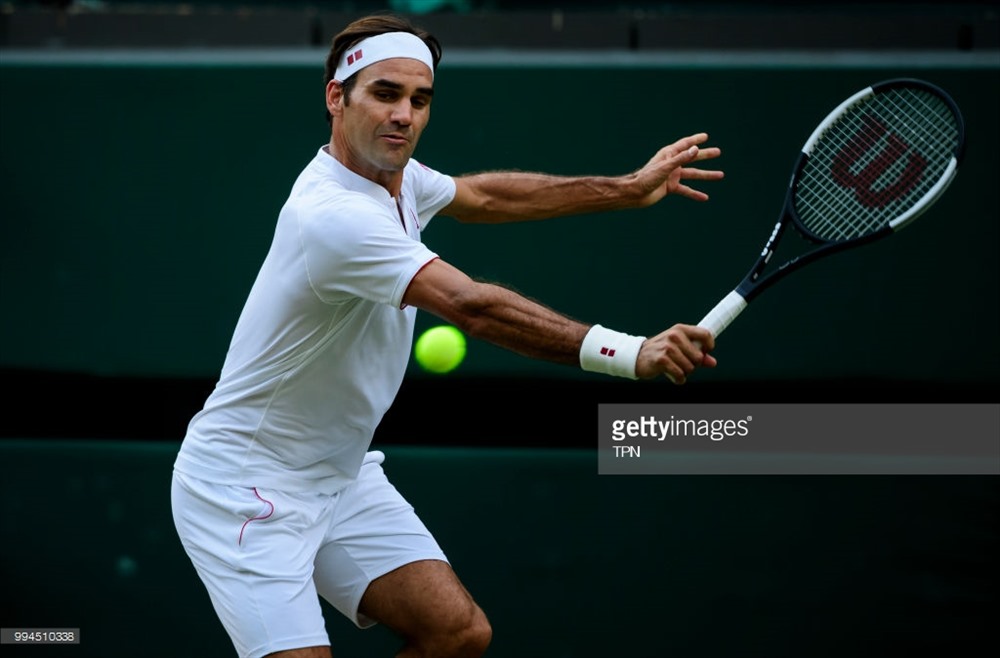 Federer vẫn là tay vợt có những cú trái tay đẳng cấp nhất thế giới. Ảnh: Getty.