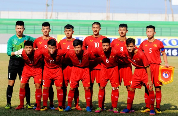 U16 Việt Nam sẽ chạm trán chủ nhà Indonesia ở lượt trận tiếp theo, nếu giành chiến thắng U16 Việt Nam sẽ vươn lên giành ngôi đầu bảng A. Ảnh: VFF