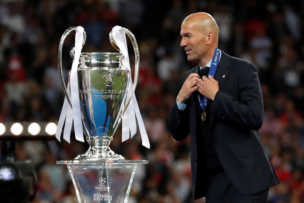 Zidane vô địch Champions League 3 năm liên tiếp. Ảnh: Goal.