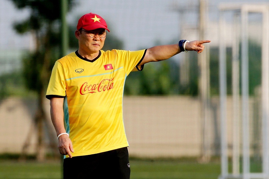 Mục tiêu của chiến lược gia người Hàn là muốn U23 Việt Nam giành ngôi nhất bảng D tại ASIAD 18. Ảnh: T.L