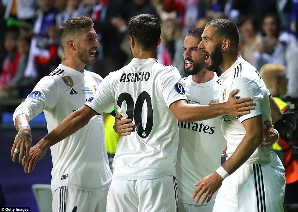 Real Madrid cho thấy độ lạnh lùng khó tin khi không vội dâng cao đội hình tìm bàn gỡ. Ảnh: Getty.