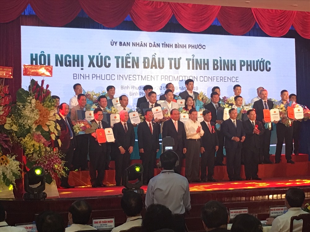 Có 19 doanh nghiệp đã đăng ký đầu tư vào tỉnh Bình Phước trong dịp này. Ảnh: C.H