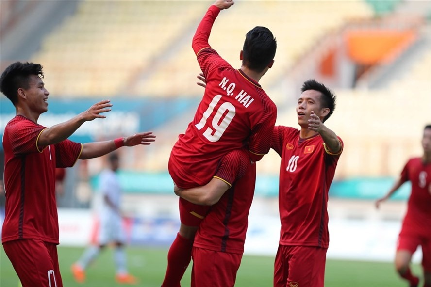 U23 Việt Nam sẽ chạm trán đối thủ U23 Bahrain ở vòng 1/8. Ảnh: Đ.Đ