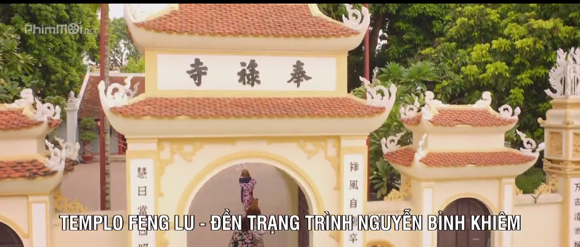 Đền thờ Trạng Trình Nguyễn Bỉnh Khiêm tại Hà Nội. Ảnh: Cắt từ bộ phim