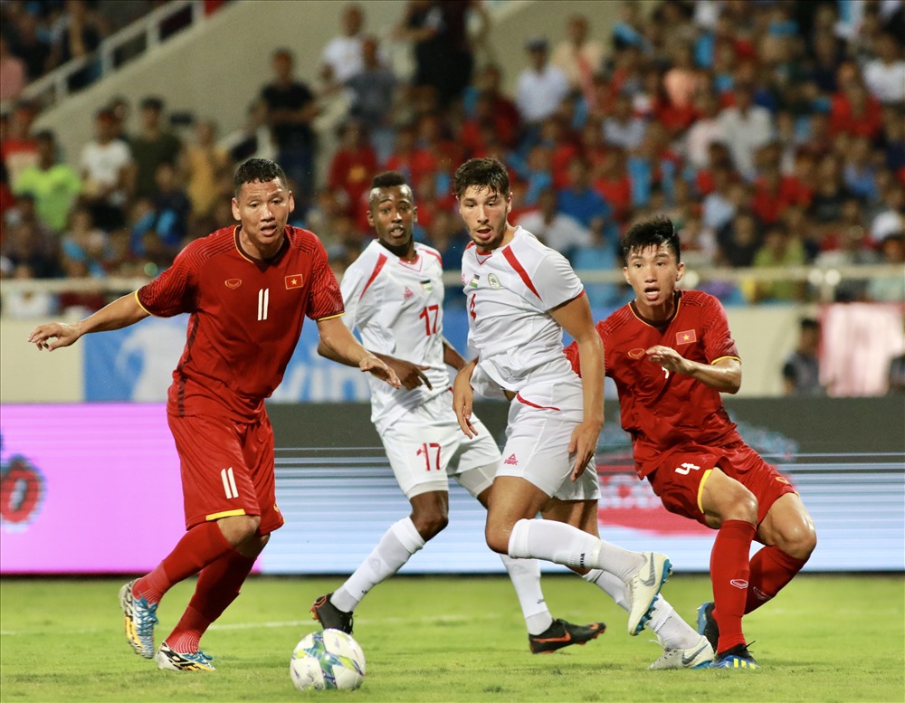 Mới đây nhất, U23 Việt Nam cũng đánh bại đại diện khác của Tây Á là Palestine ở giải Tứ hùng U23 diễn ra ở Việt Nam. Ảnh: T.L