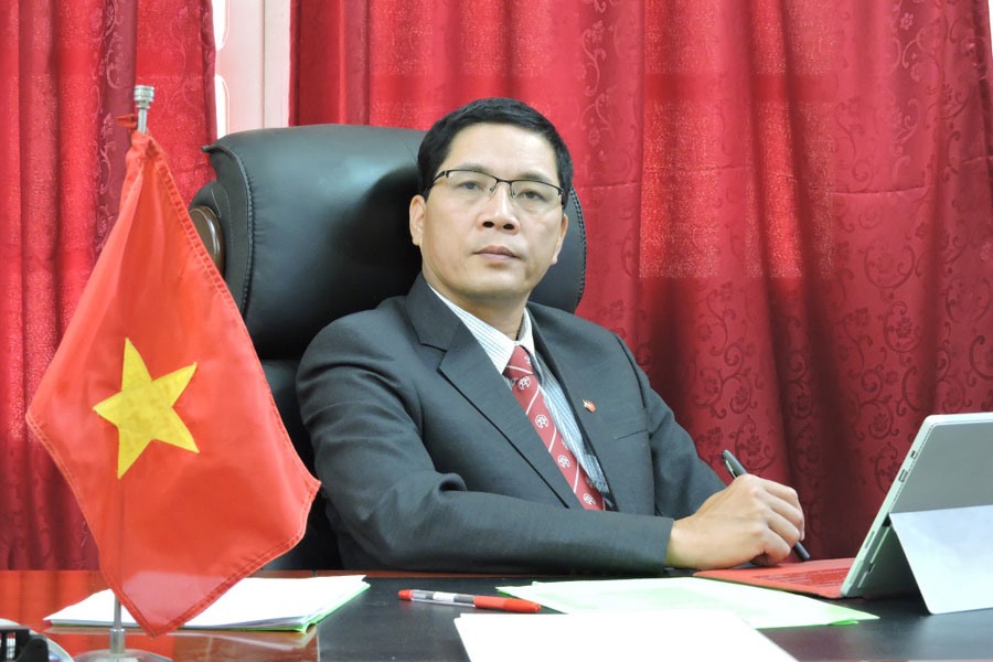 Đại sứ Việt Nam tại Ai Cập Đỗ Hoàng Long. Ảnh: ĐSQ Việt Nam tại Ai Cập