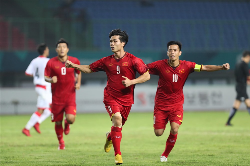 Công Phượng là người ghi bàn thắng lịch sử để bóng đá Việt Nam làm nên kì tích tại ASIAD 18. Ảnh: Đ.Đ