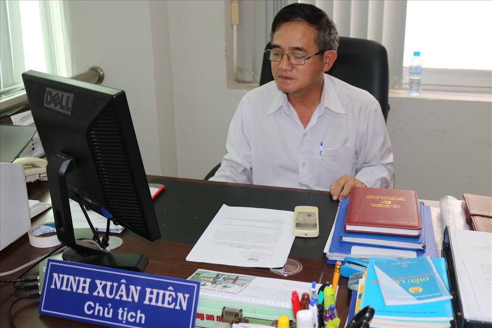 Ông Ninh Xuân Hiên, trao đổi với PV báo Lao Động.