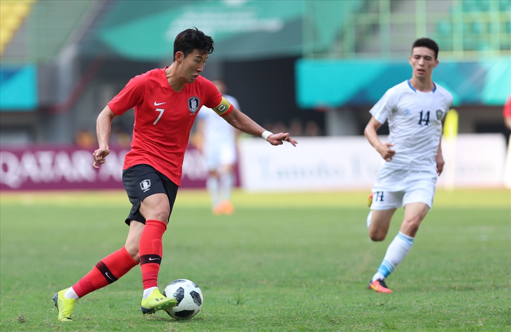 U23 Việt Nam sẽ đối đầu với U23 Hàn Quốc của ngôi sao Son Heung-min ở bán kết ASIAD 18. Ảnh: Đ.Đ