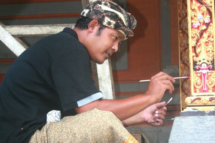Trong một ngôi đền ở Bali