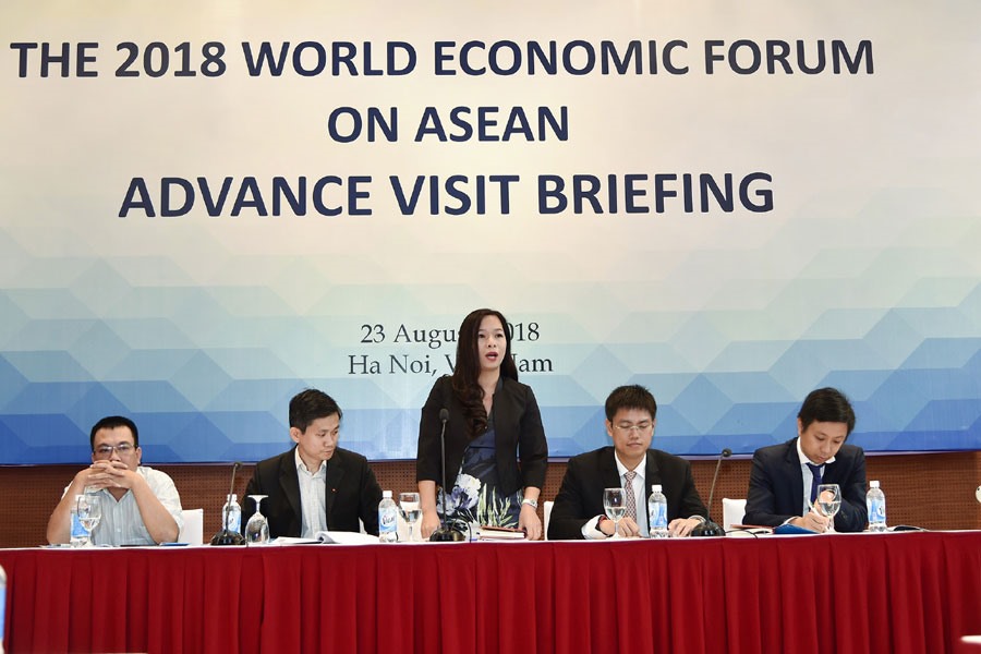Việt Nam đón các đoàn tiền trạm WEF ASEAN 2018. Ảnh: BNG