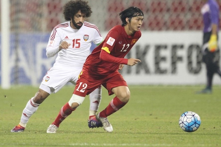 Tuấn Anh lập siêu phẩm vào lưới U23 UAE năm 2016. 