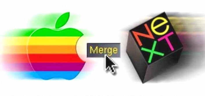  Năm 1997, Apple mua lại NeXt với giá 400 triệu USD. Steve Jobs sau đó nắm quyền CEO tạm thời thay cho Gil Amelio, rồi chính thức giữ vị trí CEO tới khi rời công ty năm 2011.