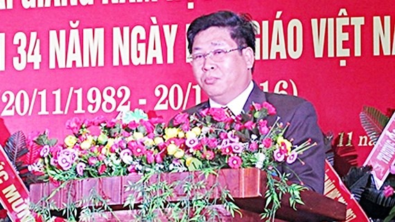 Ông Nguyễn Quyết Thắng, Hiệu trưởng Trường CĐ Công nghệ Quảng Nam.