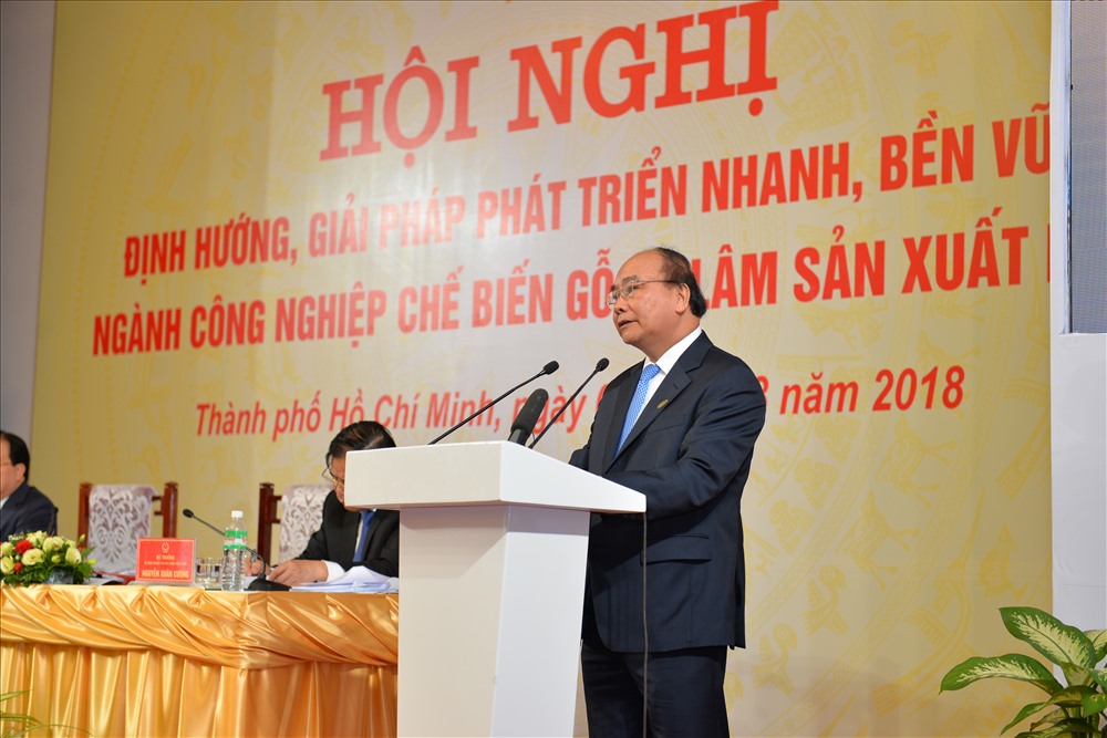 Thủ tướng Chính phủ Nguyễn Xuân Phúc phát biểu tại Hội nghị. Ảnh: Nguyễn Trung
