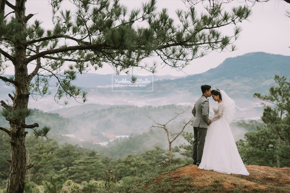 Đà Lạt còn được biết đến là thiên đường chụp ảnh cưới. Ảnh: