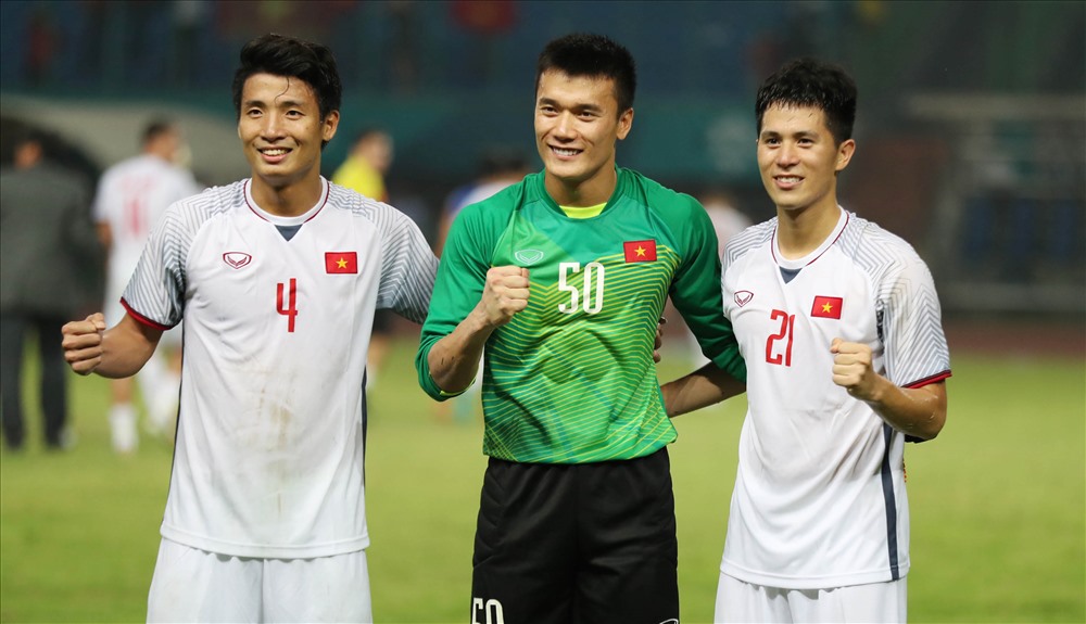 Hàng phòng ngự U23 Việt Nam cũng được trang chủ AFC đánh giá cao khi giữ sạch lưới sau 5 trận đấu. Ảnh: Đ.Đ
