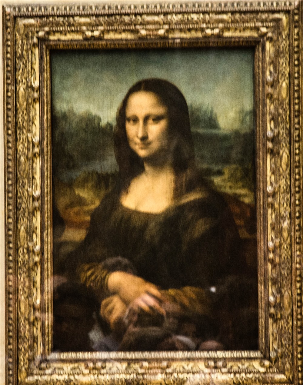 Kiệt tác Mona Lisa. Ảnh: Trần Ánh Dương