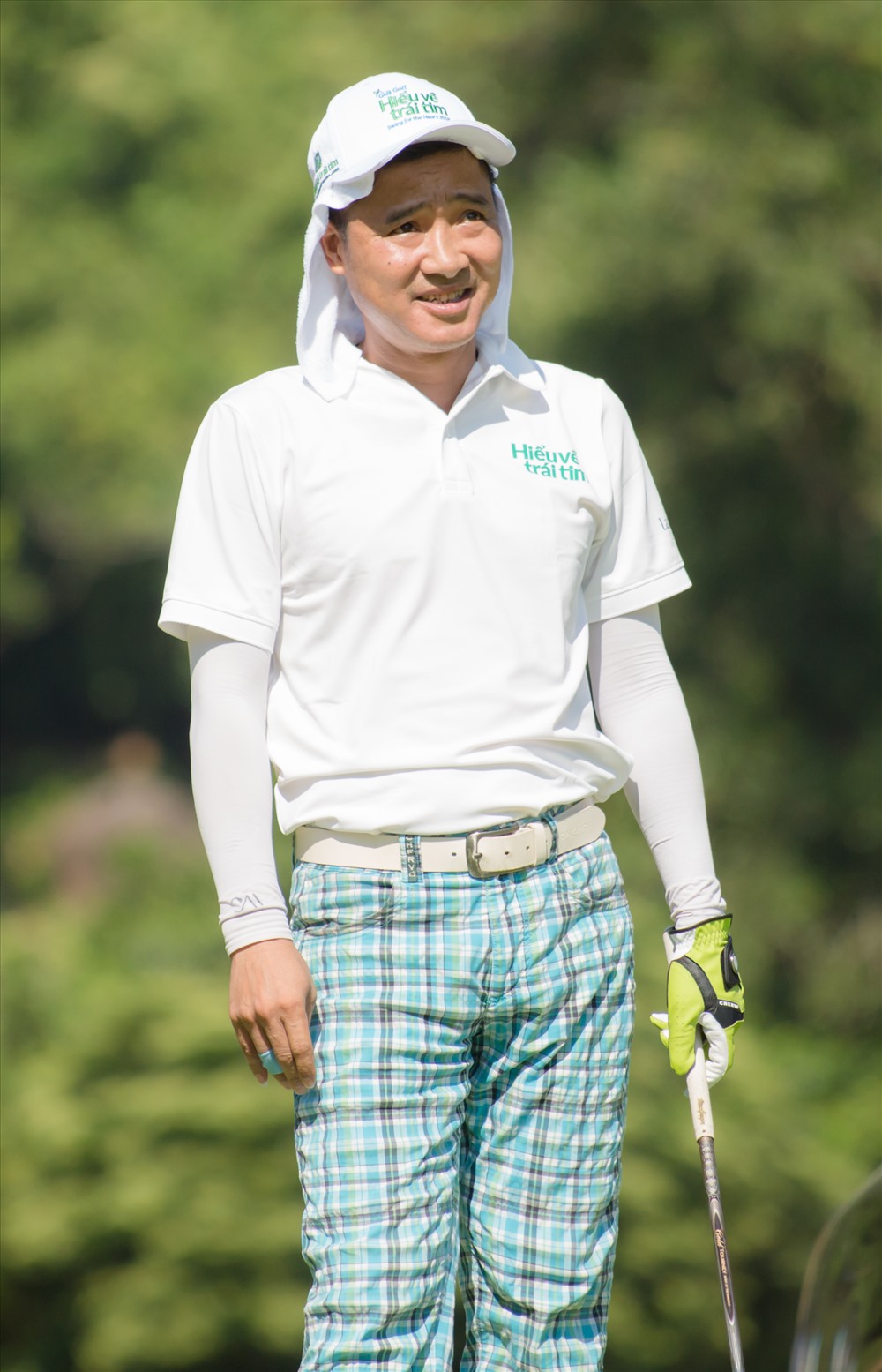 Cựu danh thủ Hồng Sơn hào hứng tham gia giải Golf do nam diễn viên Chi Bảo tổ chức. 