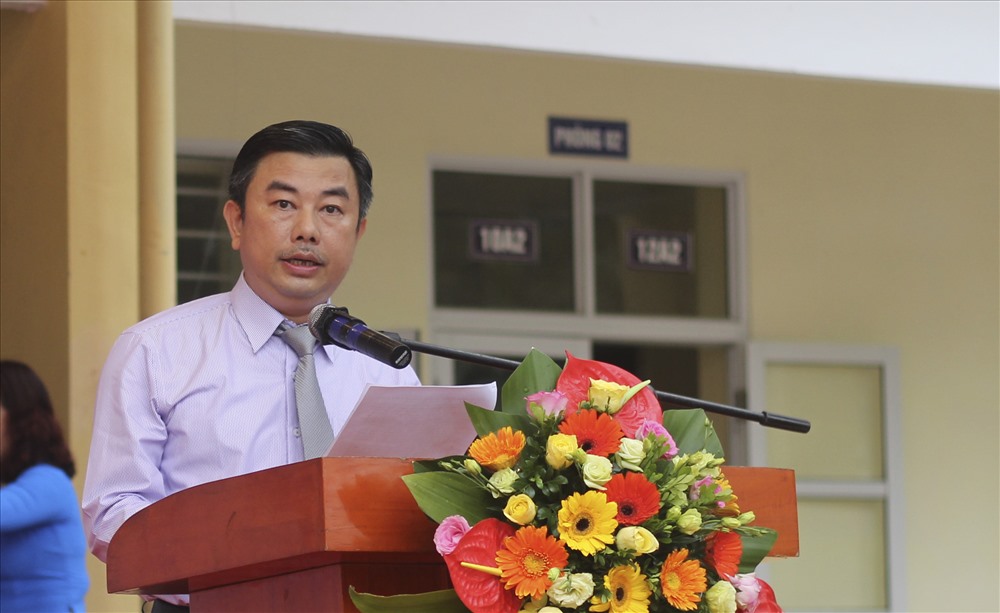 Trưởng Ban tổ chức Chương trình truyền thông “Vì ATGT Thủ đô năm 2018” Nguyễn Minh Đức phát biểu tại chương trình. Ảnh Trần Vương