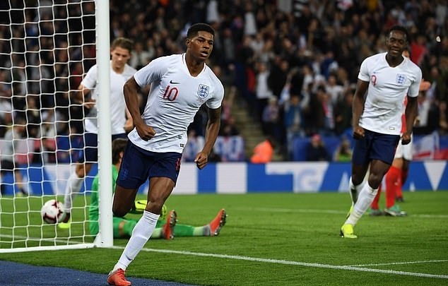 Rashford đã ghi bàn thắng duy nhất cho ĐT Anh khi gặp ĐT Thụy Sĩ mới đây. Ảnh: Getty Images.