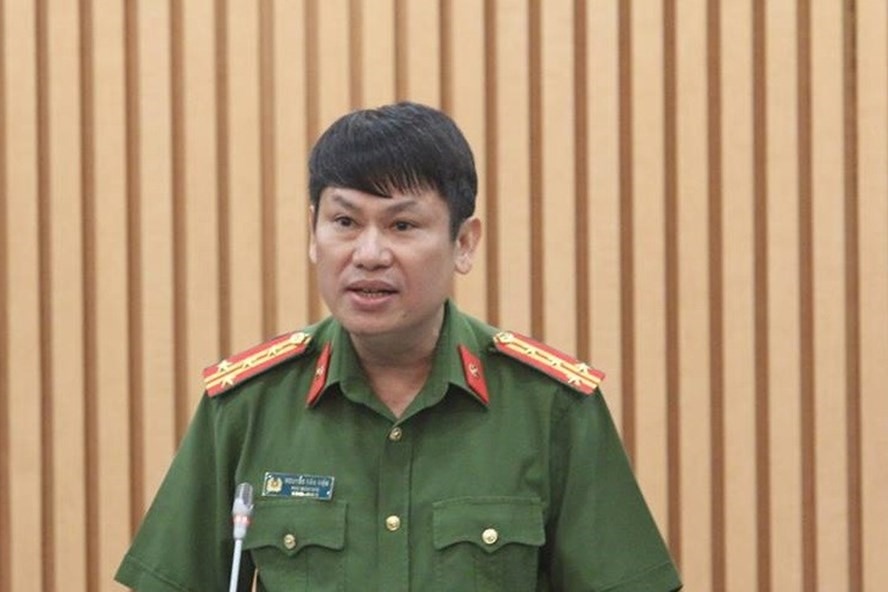 Đại tá Nguyễn Văn Viện - Phó giám đốc Công an TP Hà Nội thông tin vụ việc.