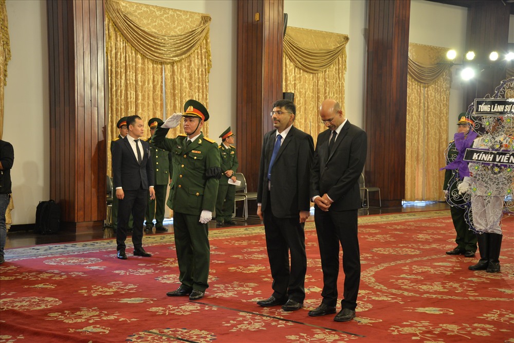 Đoàn Tổng lãnh sự quán Ấn Độ viếng Chủ tịch nước Trần Đại Quang.