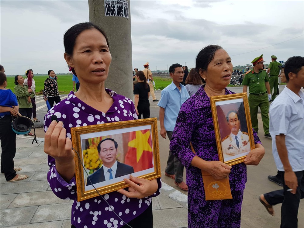 Người dân ở quê nhà xã Quang Thiện, huyện Kim Sơn, tỉnh Ninh Bình 