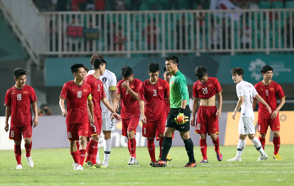 U23 Việt Nam thua 1-3 trước U23 Hàn Quốc ở bán kết. Ảnh: Đ.Đ