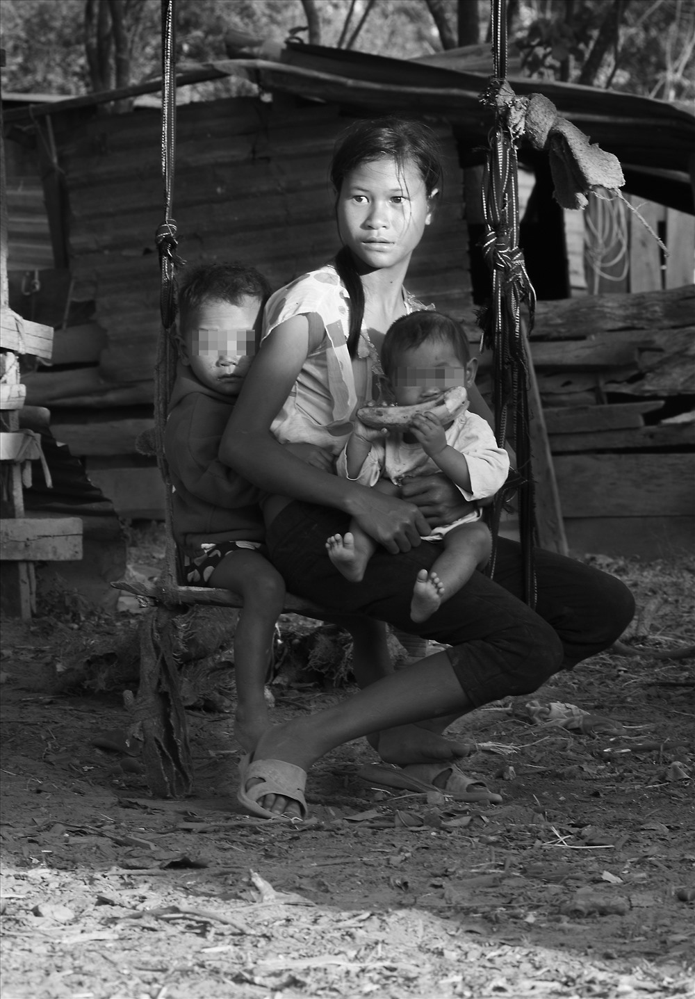 Một gia đình nhỏ ở buôn Lắk, tỉnh Đắk Lắk.