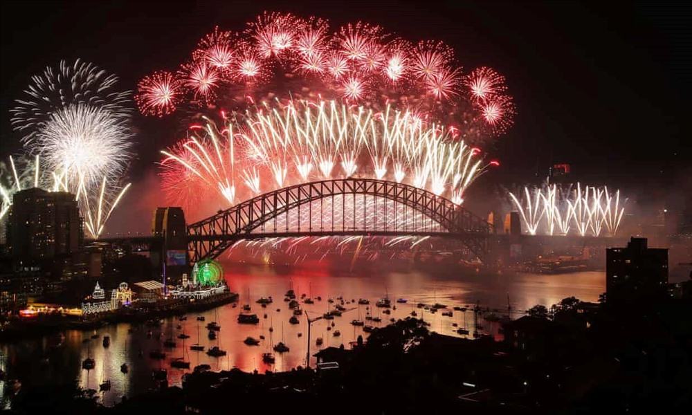  Những buổi trình diễn pháo hoa từ lâu đã trở thành “đặc sản” của thành phố Sydney mỗi dịp giao thừa.