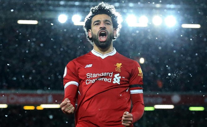 Tiền đạo Mohamed Salah đứng thứ 4 trong danh sách với 44 bàn trong 56 trận cho Liverpool và ĐT Ai Cập. Cầu thủ 26 tuổi có mùa World Cup 2018 đáng quên khi cùng ĐT Ai Cập bị loại ngay ở vòng bảng.