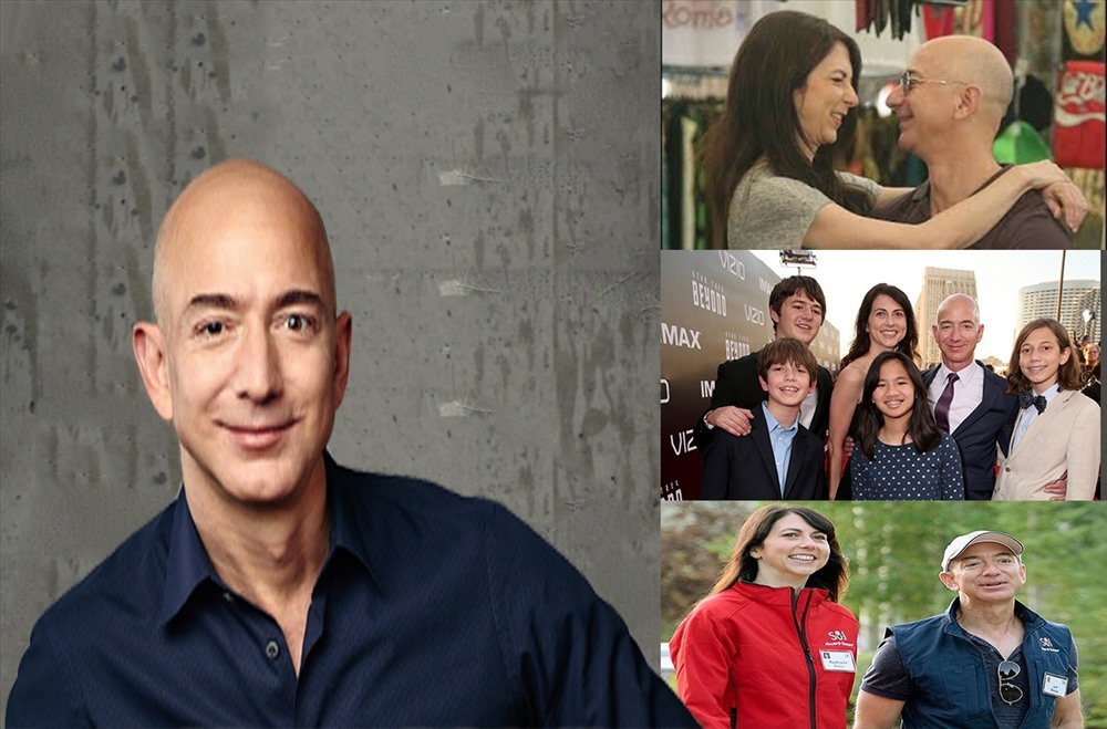  Jeff Bezos được biết đến là người có cuộc sống hôn nhân hạnh phúc. Ông và vợ có với nhau 4 người con.