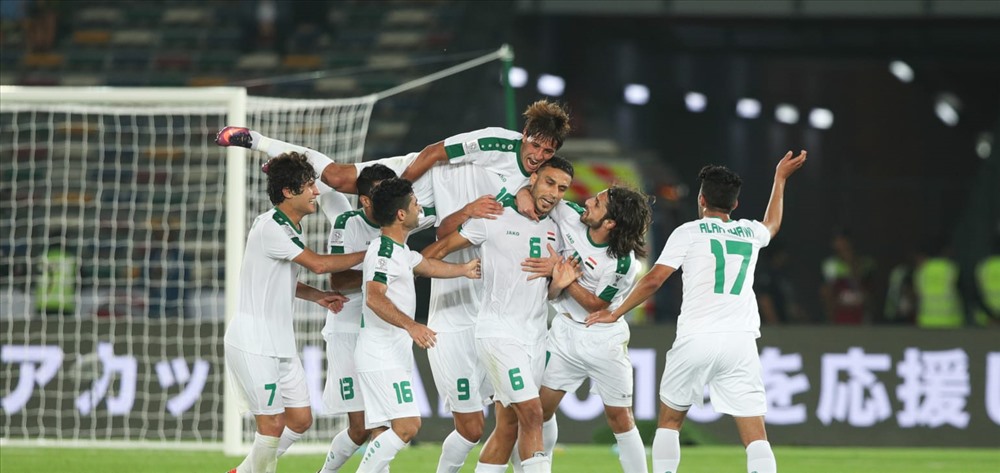 Sau màn rượt đuổi tỉ số, ĐT Iraq đã thắng chung cuộc tỉ số 3-2 trước đoàn quân của HLV Park Hang-seo dù 2 lần bị dẫn trước. Ảnh: AFC