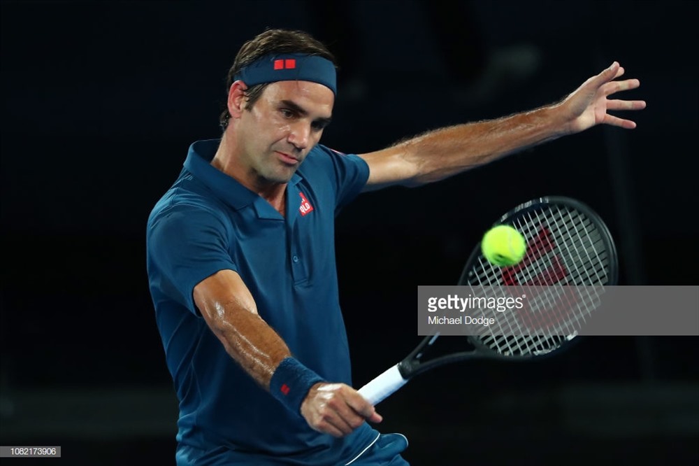 Federer kết thúc trận mở màn theo đúng phong cách “tốc hành”. Ảnh: Getty.